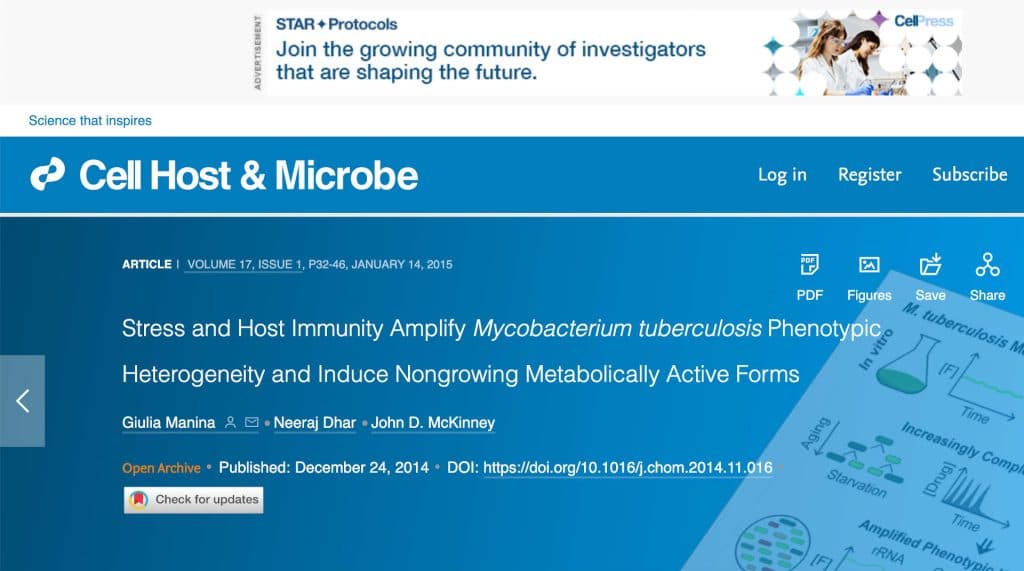 CELL HOST AND MICROBE – Scientific Paper – Stress and Host Immunity