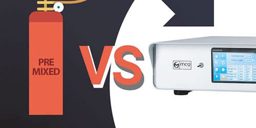 A Dynamic Gas Mixer to overcome static premixed Gas Cylinders