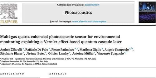 ELSEVIER – Methane and Ethane Detection Gas Sensor