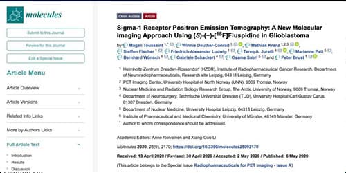 MOLECULES – Scientific Paper – Brain Tumour Studies