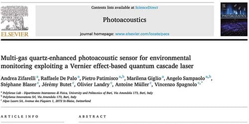 ELSEVIER - Photoacoustic Sensor