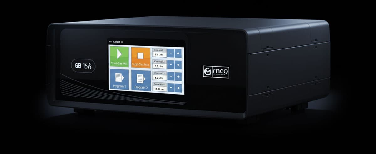 Industrial Gas Mixer - High Flow Rates - GB 15k - Touch Display