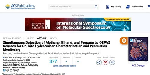 ACS OMEGA - Detection of Simultaneous Gases by Sensors