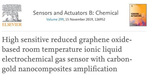 ELSEVIER 2019 – Scientific Paper – Gas Sensor Detection