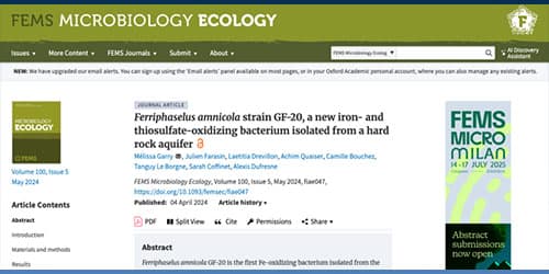 FEMS MICROBIOLOGY ECOLOGY – Bacteria Isolation
