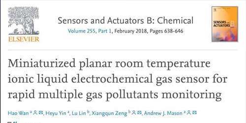 ELSEVIER 2018 – Scientific Paper – Gas Sensor Fabrication