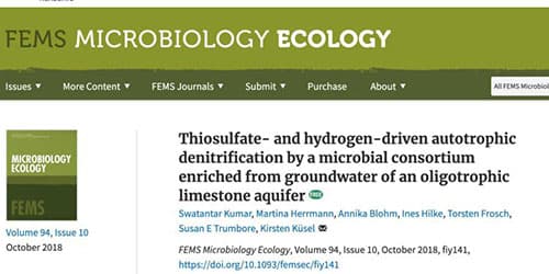 OXFORD – Autotrophic Denitrification of a Limestone Aquifer