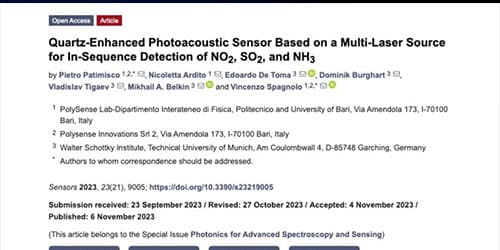 Quartz-Enhanced Photoacoustic Sensor on a Multi-Laser Source