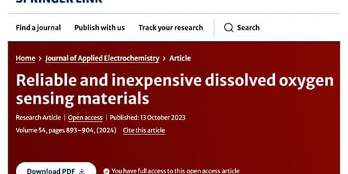 Reliable and inexpensive dissolved oxygen sensing materials
