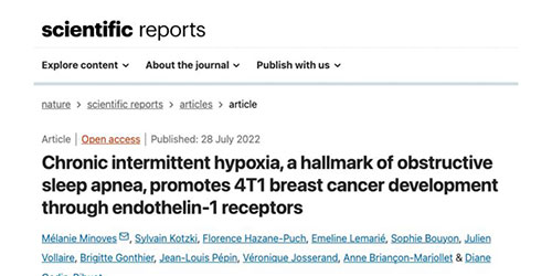 Chronic intermittent hypoxia, a hallmark of obstructive sleep apnea ...